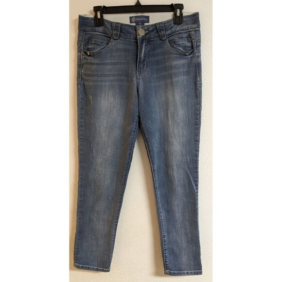 Democracy Denim - Women's DEMOCRACY Ab Solution Light Blue Ankle Skimmer Jeans Size 8